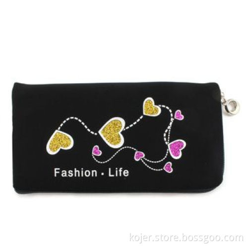 Velvet Zipper Pouch with Quality Zipper Slider and Lanyard, Suitable for Apple's iPhone 4